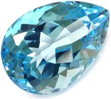 pierre précieuse bleu clair