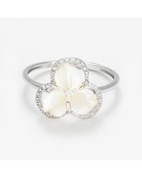 bague fleur or