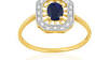 bague saphir or