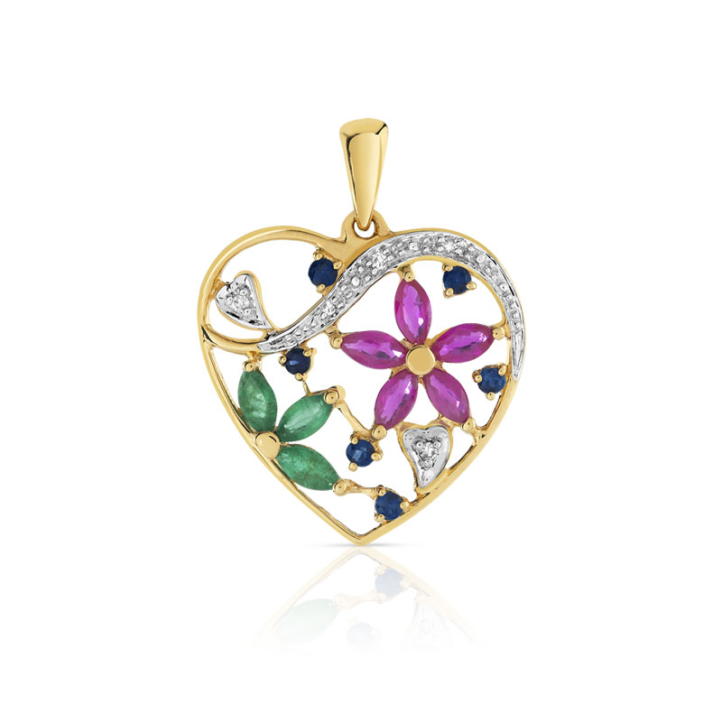 pendentif femme pierre precieuse