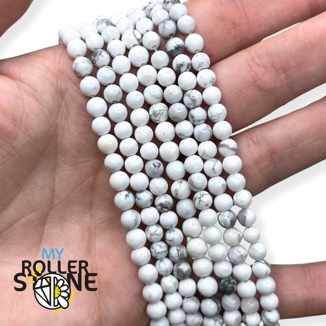 pierre semi précieuse blanche howlite