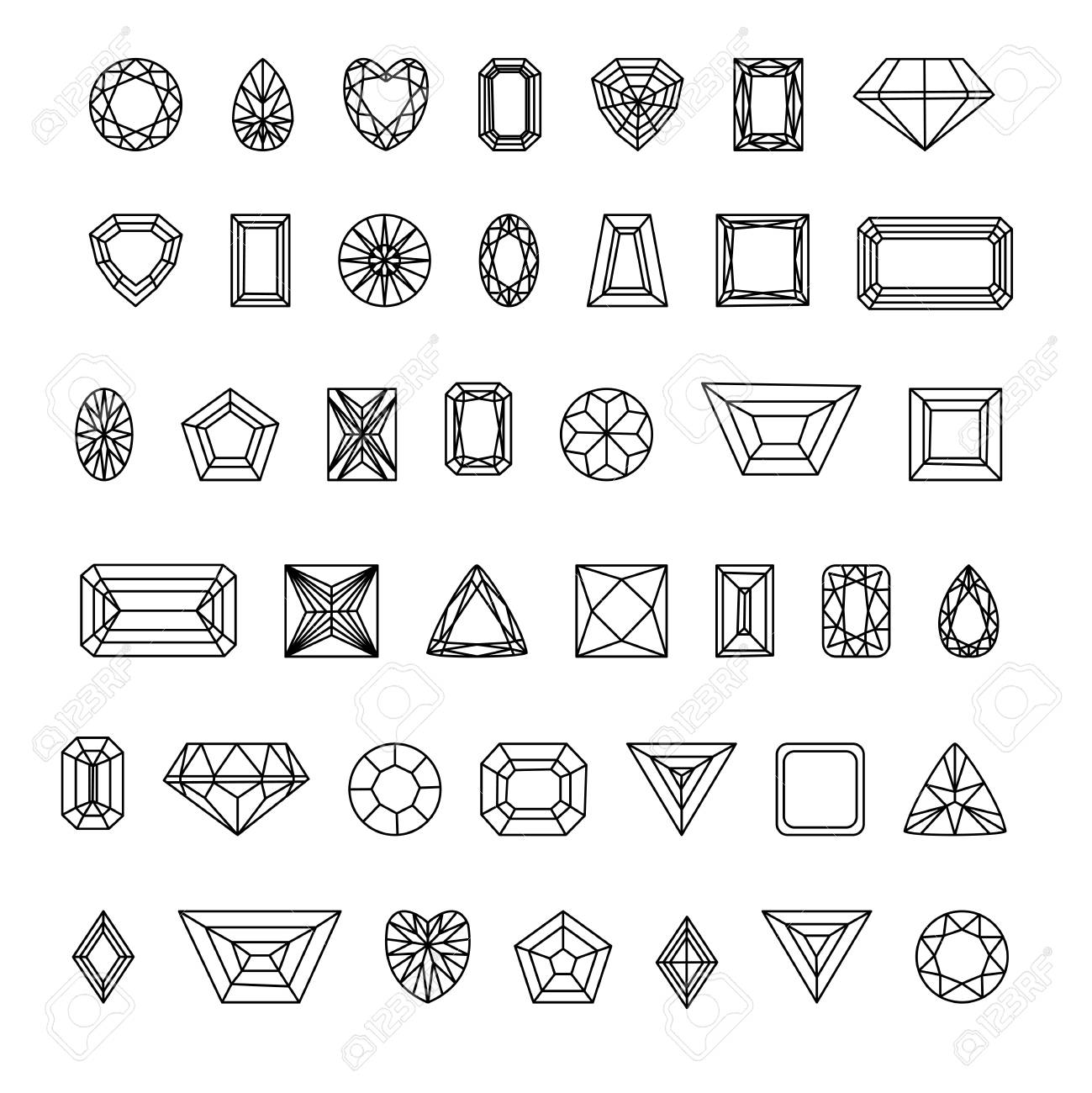 pierre semi précieuse taillée