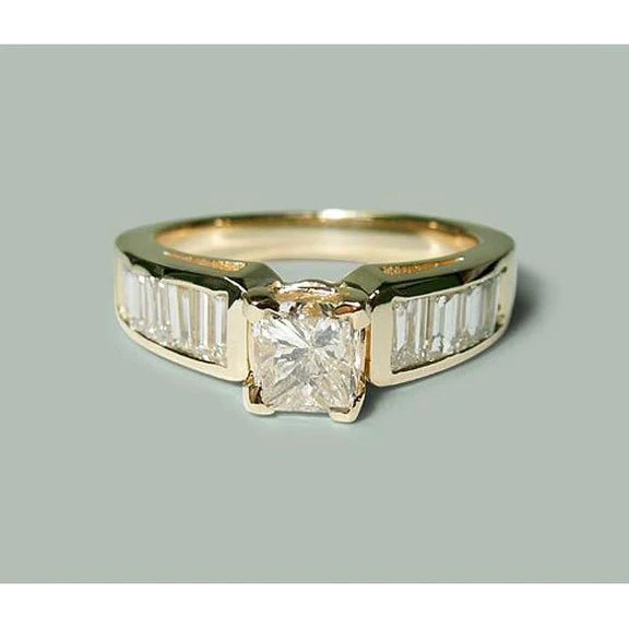 bague de fiancaille diamant or