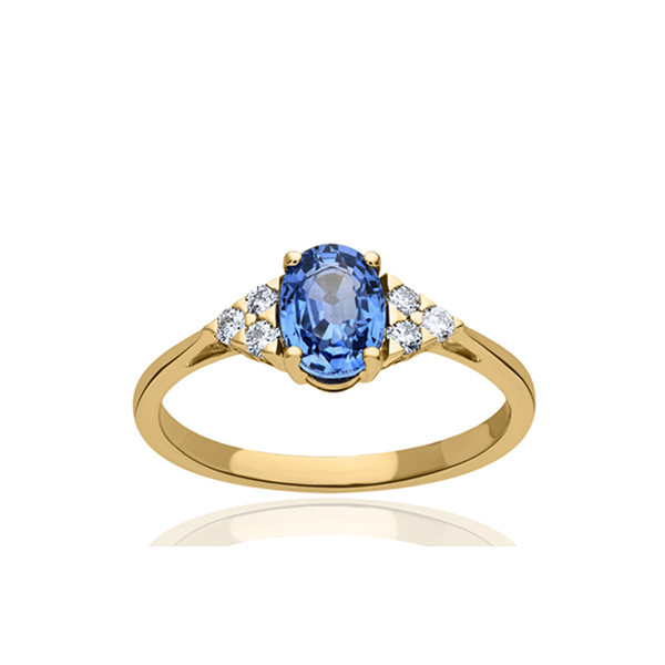 bague or jaune et diamant