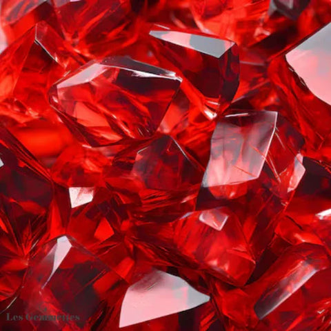 pierre précieuse rouge grenat