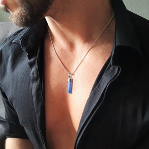 pendentif pierre précieuse homme